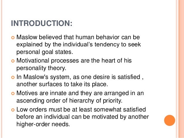 An introduction to maslows hierarchy maslows hierarchy of needs definition
